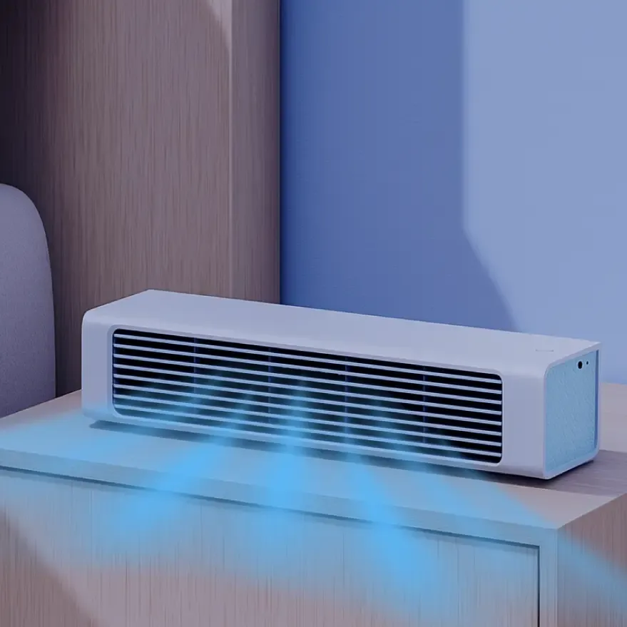 Qinux BreezaMax Tragbarer Ventilator im Einsatz